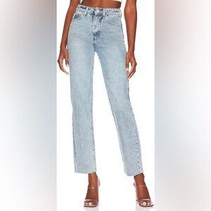 Superdown Dylan straight leg light wash jeans size 26​